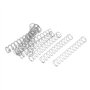 sourcing map Ressort de Compression 0.4mmx7mmx50mm 304 Acier Inoxydable Argenté 10pcs