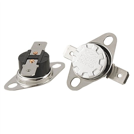 sourcing map Température Contrôle Interrupteur Thermostat KSD301 125°C NC 2Pcs