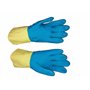 Stronghand Gants en caoutchouc industriels Kenora - Bleu/jaune - Taille 7 - Convient à un usage alimentaire et résistant aux pro