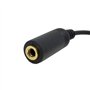 HDMIHOME Câble d'extension audio stéréo mâle vers femelle à angle droit 3,5 mm 3 pôles 10 cm Noir