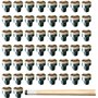 SPORWAY Lot de 50 pointes de queue de billard : pointes de queue de billard vissables 12 mm avec filetage en plastique M8 pour q