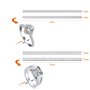 Ajusteur de Taille de Bague,12 pièces Reducteur de Bague Invisible pour Bagues Trop Grande Ajusteurs en Corde Torsadée en Silico