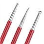 3 Pcs en Cuir Artisanat Outil DIY Sculpture Stylus Outil Modélisation Épissage Gaufrage Cuillère Outil De Sculpture Kit Dotting 