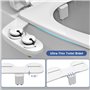 toilette japonaise,Bidet toilette WC Bidet Pulvérisateur Bidet WC alle De Bain avec double buses rétractables autonettoyantes -
