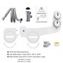 toilette japonaise,Bidet toilette WC Bidet Pulvérisateur Bidet WC alle De Bain avec double buses rétractables autonettoyantes -