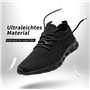 MGNLRTI Basket Homme Chaussure de Sports léger Multisports Sneakers Running Outdoor Training Gym Tennis Jogging Mode Basses Noir