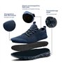 MGNLRTI Basket Homme Chaussure de Sports léger Multisports Sneakers Running Outdoor Training Gym Tennis Jogging Mode Basses Bleu