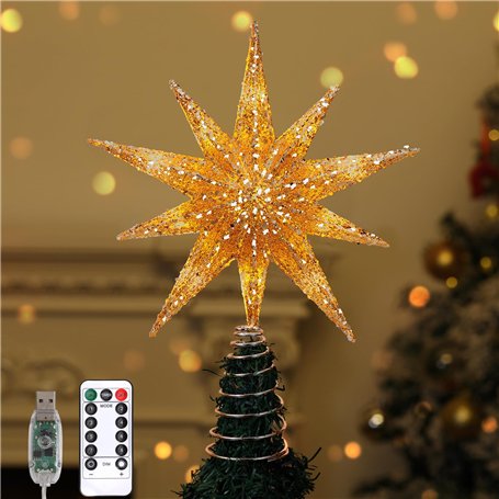 Lewondr Etoile Sapin de Noel Treetop