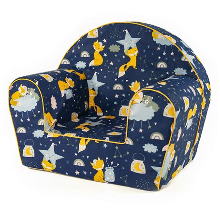 MuseHouse Chaise Enfant | Fauteuil | Siège de Canapé | Tabouret | Meubles pour Enfants | 0-4 Ans | (Fox)