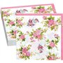 40 Serviettes Florales Vintages Serviettes de Table en Papier pour Fête à Thé Cocktail Serviettes Motif de Fleur Jetables Servie