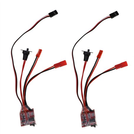 OTOTEC 2pcs 30A Contrôleur de Vitesse électronique Brosse Balayé par ESC Miniature pour Mini Voiture RC