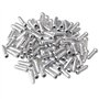 100 Pcs Embouts de Câble de Frein, 12 mm Embouts Câble Vélo en Alliage Embout Frein Velo pour Vélo de Montagne (Argent)