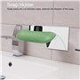 VIFERR Porte Savon Magnétique, Porte Savon Aimanté en Acier Inoxydable Support Savon Douche Adhésif ABS Récipient pour Salle de