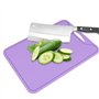 Planche à découper Planche à découper en silicone de qualité alimentaire À la maison Utilisation de la cuisine Pourpre Flexible