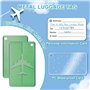 5 Pcs Etiquette Valise, Etiquette Bagage Aluminium avec Cordon Inox et Carte PVC étanche Étiquette Valise pour Sac de Voyage, Va