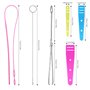 Neikafan 11 Pièces Outil Enfileur d'élastique Métal Enfile Cordon Flexible Boucle Couture d'enfileur Cordon plastique pour Brode