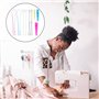 Neikafan 11 Pièces Outil Enfileur d'élastique Métal Enfile Cordon Flexible Boucle Couture d'enfileur Cordon plastique pour Brode
