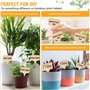 Lot de 50 étiquettes pour plantes de jardin, marqueurs de plantes en bambou, étiquette T type étiquettes de jardin réutilisables