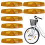 CHDZSW Lot de 8 réflecteurs de vélo - Réflecteurs de rayons - Réflecteurs yeux de chat