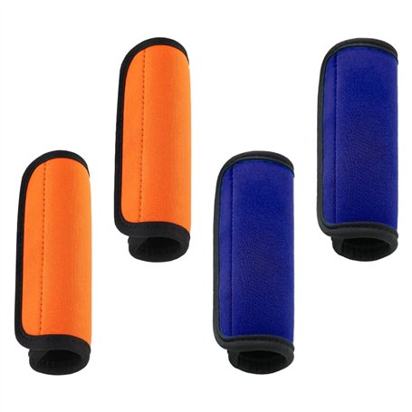 TRKETK 4 Pièces Bagage Poignée Emballage Poignées de Bagage en Néoprène Confortables Confort Rembourrées Amovibles Étiquettes de