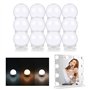 LED Miroir Coiffeuse Lumiere Hollywood: 12 Lampes LED Lumiere Éclairage Maquillage