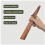 Muso Wood Lot de 2 spatules en bois de teck de 30,5 cm pour la cuisine, petite palme en bois, ensemble de spatules antiadhésives