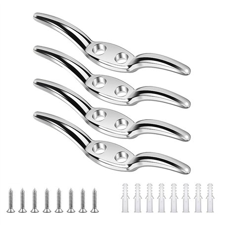 YANGWEN Lot de 4 Taquets d'Amarrage Multifonctions - Crochets Robustes pour Corde à Linge