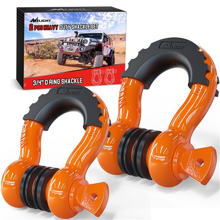 Nilight Lot de 2 manilles en D de 1