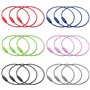 TRKETK 18 Pièces Porte-clés à Câble Coloré Multicolore Porte-Clés en Fil de Fer de 15 cm avec Serrure Tournante pour l'Extérieur