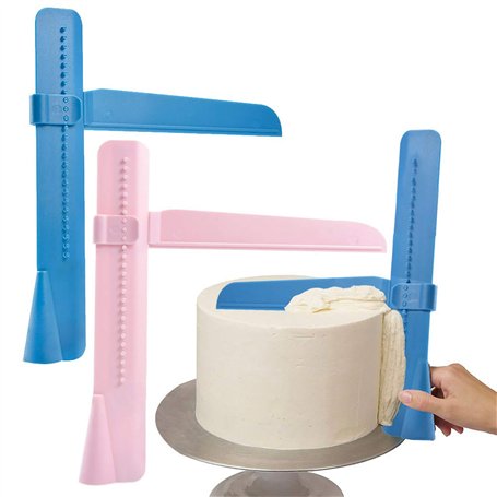 Minzhenamz Lot de 2 grattoirs à gâteau pour application de glaçage