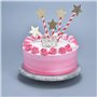 Minzhenamz Lot de 2 grattoirs à gâteau pour application de glaçage, outils de décoration réglables , crème, plastique, spatule,