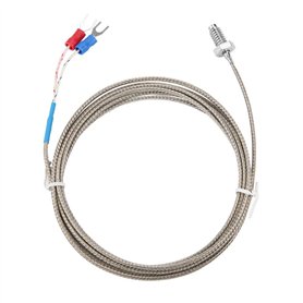 M6 Thermocouple de type K Câble BSW Sonde de Mesure de Température de Filetage de Vis Type K Câble de Thermocouple 1-5M (2M) M6 Thermocouple de type K Câble BSW Sonde de Mesure de Température de Filetage de Vis Type K Câble de Thermocouple 1-5M (2M)