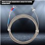 M6 Thermocouple de type K Câble BSW Sonde de Mesure de Température de Filetage de Vis Type K Câble de Thermocouple 1-5M (2M)