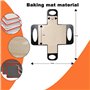 Tapis de Transfert à Pâte Antiadhésif avec 4 Poignées - Support Moule à Pain Réutili