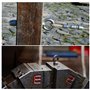 sourcing map Levage Œil Boulon, 1 Ensemble M12x100mm Œil Boulon avec Écrou Rondelle 304 Inox Acier Épaulement Levage Anneau Œil
