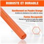 ValueMax Jeu de 3 Burins Ciseaux à Froid pour Maçonnerie et Béton - Burins Plats en Acier Chrome Vanadium 16 x 170, 12 x 150, 10