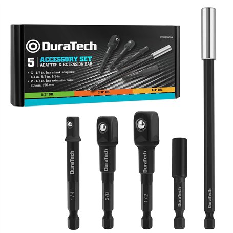 DURATECH Adaptateurs Porte Douille 5 Pièces