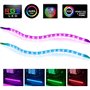 2-Paquet Bandes Lumineuses Adhésives Magnétiques Extension avec RGB 4Pin pour Boîtier Mère/Ord