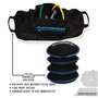 Hyperwear Sandbag System Sac de sable pour fitness avec cloche de sable pré-remplie Taille SM 4 x 4,5 kg