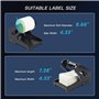 U.S. Solid Porte-étiquettes pour rouleaux et étiquettes d'expédition pliées en éventail, support de rouleau d'étiquettes 2 en 1 