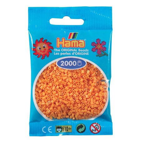 Hama- Mini Sachet 2000 Perles Marron Nounours