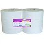 Papier toilette blanc MAXIROL 2x16g/m² - Carton de 6 rouleaux - 2 plis - 320m - I332LMR- Certifié France Medical Industrie