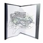 OXFORD Protège-Documents Osmose A3 Plié en A4 20 vues / 10 pochettes Couverture Polypro Noir