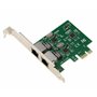 KALEA-INFORMATIQUE Carte contrôleur réseau PCI Express PCIe 2 Ports RJ45 Gigabit Ethernet 10 100 1000Mbps 1G. Double Chipset Rea
