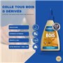 Colle bois - CYANOLIT - Bois et dérivés - 290 g - Haute résistance - Idéale pour bois et matériaux dérivés