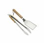 Campingaz Ensemble d'ustensiles de Barbecue avec Pince et spatule | Acier Inoxydable et Bois de Bambou Massif | Idéal pour Les F