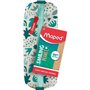 Maped - Trousse Smiling Planet - Trousse Scolaire en Tissu 100% Recyclé - 100% Polyester - Cordelette Easy Zip - 22cm de Longueu