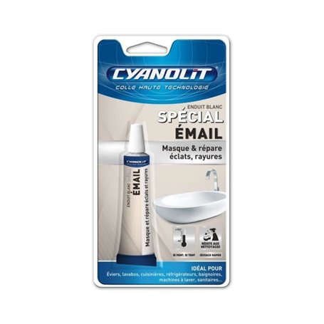 Enduit spécial email - CYANOLIT - 15 ml - Réparation et finition de surfaces émaillées
