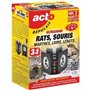 Répulsif ultrasons - ACTO - 3 en 1 - Maxi couverture grand angle - 300m² - Rats - Souris - Martres - Loirs - Lérots
