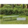 Banc pliable pour table de réception 180 cm -  Structure acier et assise  Polyéthylene PEHD - Blanc